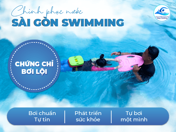 Lớp dạy bơi kèm riêng cho trẻ em
